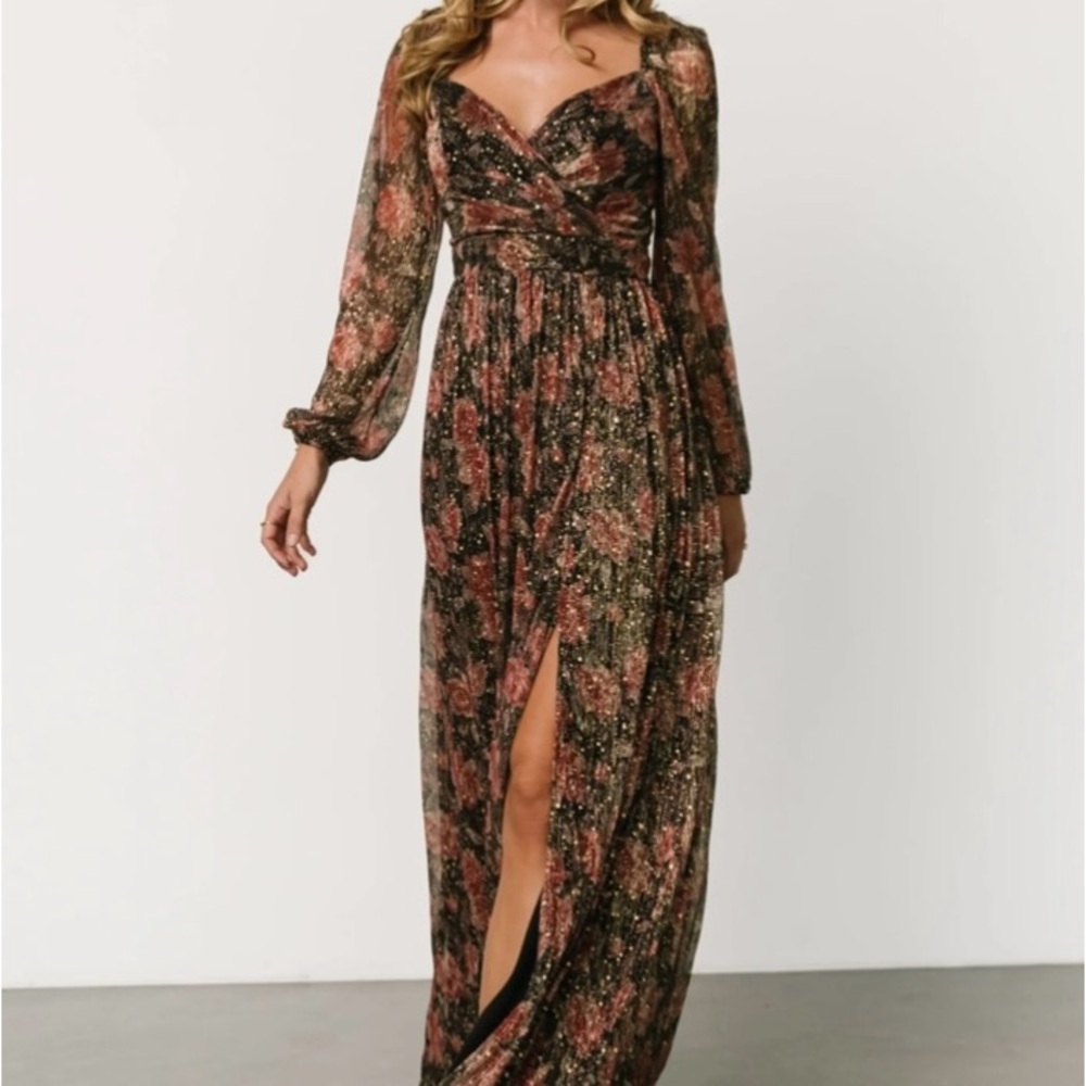 Baltic Born Kirsi Maxi Dress Black Floral Medium